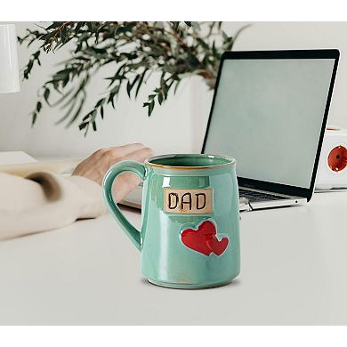 Mug Hand-engraved Double Hearts Gift— Mother's Day Gift