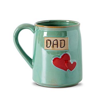 Mug Hand-engraved Double Hearts Gift— Mother's Day Gift