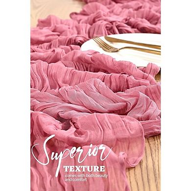 Cheesecloth Table Runner Boho Gauze Soft Sheer Fabric 10 Pack