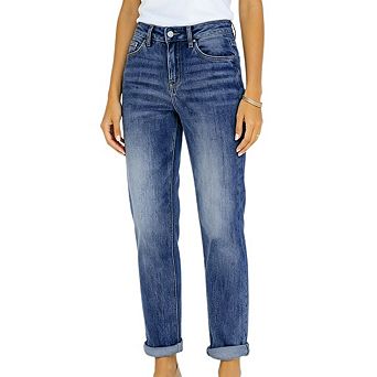Women's Wide Leg Jeans High Waist Stretch Pants Vintage Y2K Trousers