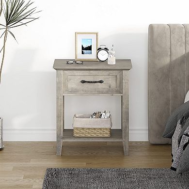 Nightstand End Table Side Table Living Room with Drawer