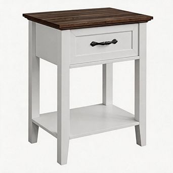 Nightstand End Table Side Table Living Room with Drawer