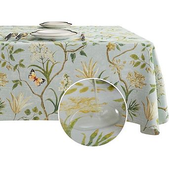 Waterproof Vinyl Tablecloth, Oil-Proof Wipe-Clean Spill-Resistant Cover