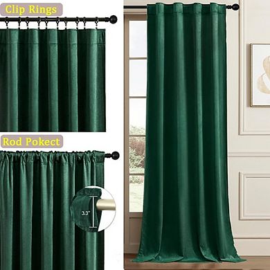 Luxury Velvet Blackout Curtains Thermal Insulated Drapes for Home