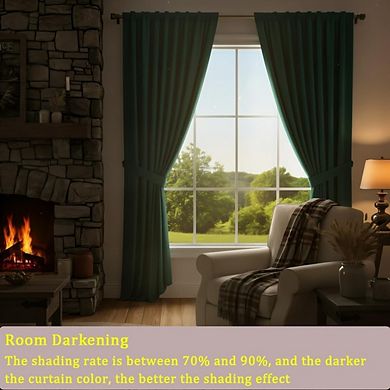 Luxury Velvet Blackout Curtains Thermal Insulated Drapes for Home