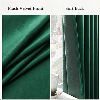 Luxury Velvet Blackout Curtains Thermal Insulated Drapes for Home