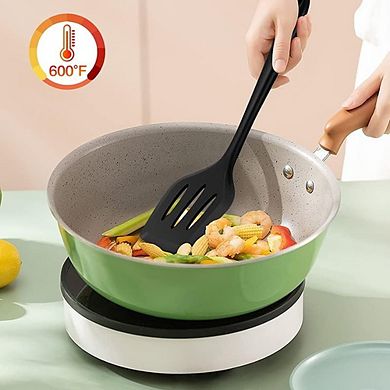 2-Piece Silicone Spatula Turner Set, Heat-Resistant, Nonstick Safe