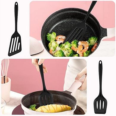 2-Piece Silicone Spatula Turner Set, Heat-Resistant, Nonstick Safe