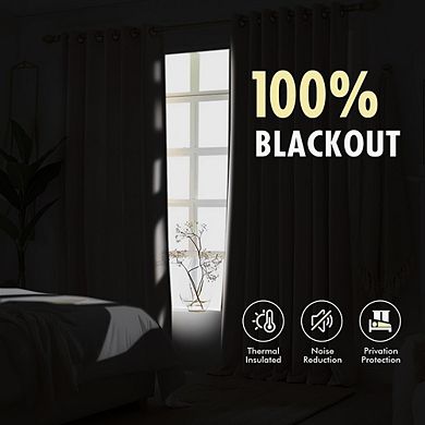 Linen Blackout Curtains, Pinch Pleated Room Darkening Panels