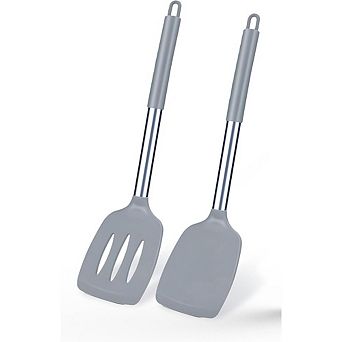 2-Pack Silicone Spatulas Heat-Resistant, Non-Toxic Kitchen Turner