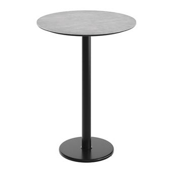 Flash Furniture 31.5" Round Commercial Seamless Surface Tabletop with Bar Height Base