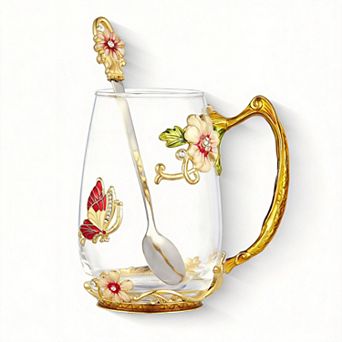 Glass Tea Cup Christmas gifts for mother, wife, partner, and friends
