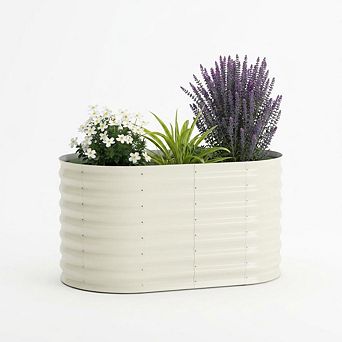 Rust-Resistant Galvanized Raised Garden Bed, Metal Planter Box, Easy Assembly