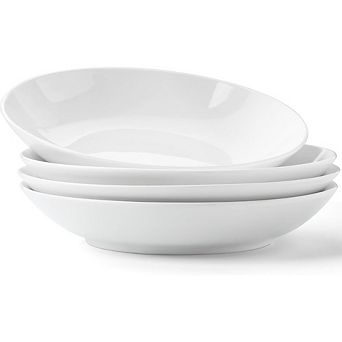 Bone Pasta & Salad Bowls Set of 4, 23.5 oz, Microwave & Dishwasher Safe