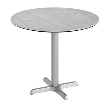 Flash Furniture 31.5" Round All-Weather Seamless Surface Tabletop with Crisscross Base