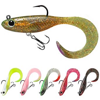 2.5 in 1.8oz Easy Catch Pre-rigged Soft TPE Swimbaits Bass Crappie Trout