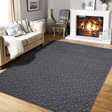 Modern Washable Rug, Solid Rug, Braided Print Rug, Soft Non-slip