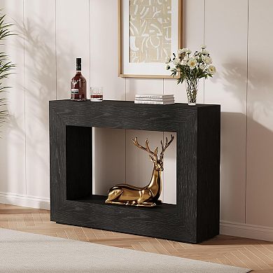 47" Console Table for Entryway, Narrow Sofa Table Behind Couch