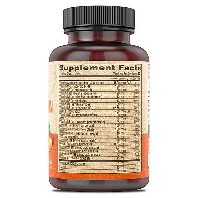 Deva Vegan Vitamins - Multivitamin and Mineral Supplement Iron Free - 90 Tablets