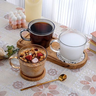 Vintage Glass Tea Cups With Handle— Mother's Day Gift