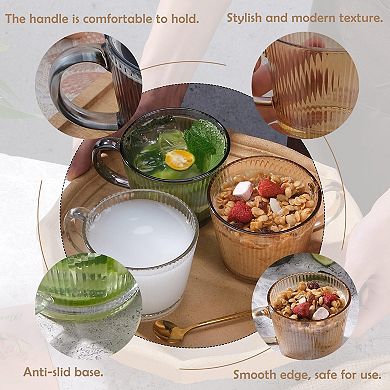 Vintage Glass Tea Cups With Handle— Mother's Day Gift