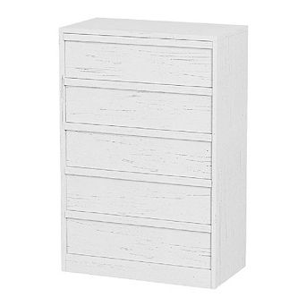 5 Drawer Dresser for Bedroom, Wooden Closet Chest Storage for Living Room, Hallway, Entryway
