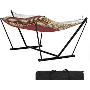 2-Person Outdoor Hammock with Stand Portable Double Hammock