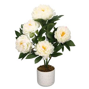 Artificial Flowers 2pcs, Faux Flowers Bouquet, for Home, Porch, Garden, Indoor Outdoor