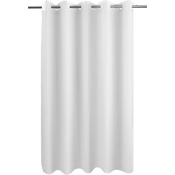 Microfiber No Hook Shower Curtain with Magnets, Waterproof, Washable