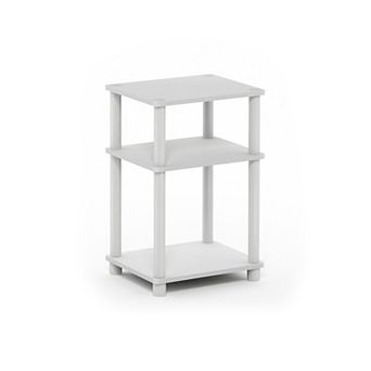 Furinno 11.5" x 13.4" x 22.8" 3 tier Wood Nightstand Modern End Table