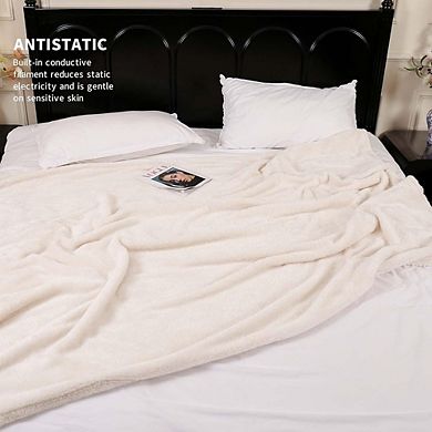 Fluffy Fleece Throw Blanket Soft Cozy All Season Use Ultra Soft Fuzzy