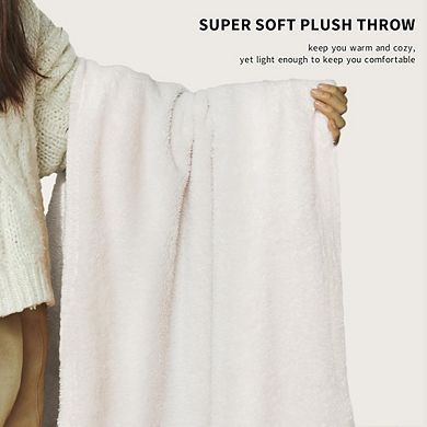 Fluffy Fleece Throw Blanket Soft Cozy All Season Use Ultra Soft Fuzzy