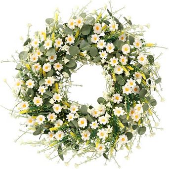 INQCMY Daisy Wreath
