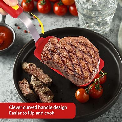 3-Piece Silicone Spatula Turner Set, Heat-Resistant, Flexible Nonstick