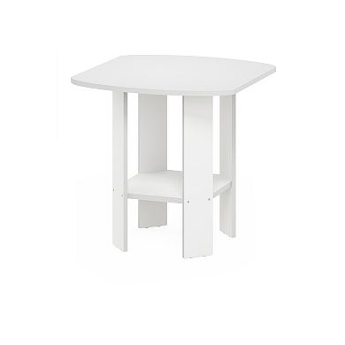 Furinno 2-Pack 15.51" x 15.5" x 17.52" Wood Nightstand Bedside Table with Drawer & Shelf