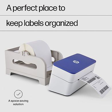 HP Label Holder for 4x6 Labels Fits Rolls & Fanfold, Works with Most Thermal Label Printers.