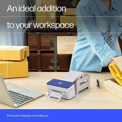HP Label Holder for 4x6 Labels Fits Rolls & Fanfold, Works with Most Thermal Label Printers.