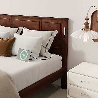 Sailvan Bed with 2 Storage Drawers, LED Lights, USB Charging Station