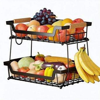 Splendid Frame 2 tier Countertop Fruit Basket