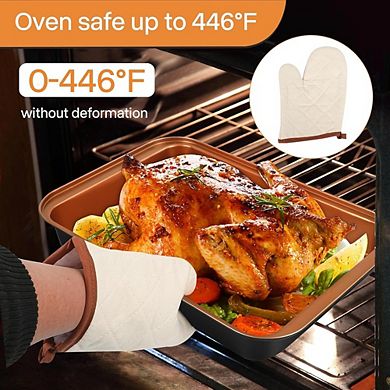 6-Piece Nonstick Bakeware Set, Stackable, Includes Cookie, Muffin, Cake & Loaf Pans