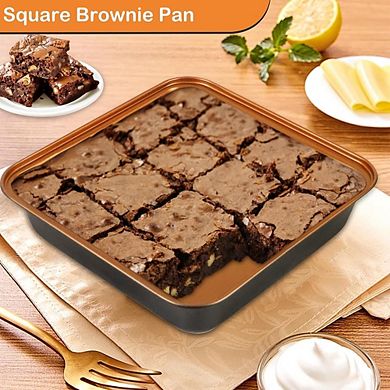 6-Piece Nonstick Bakeware Set, Stackable, Includes Cookie, Muffin, Cake & Loaf Pans