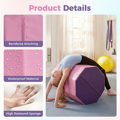 Octagon Gymnastics Mat, Home Tumbling Mat, Skill Shape Tumbling Backbend Trainer Exercise Mat
