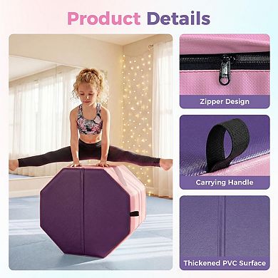 Octagon Gymnastics Mat, Home Tumbling Mat, Skill Shape Tumbling Backbend Trainer Exercise Mat
