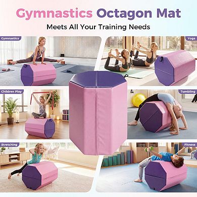Octagon Gymnastics Mat, Home Tumbling Mat, Skill Shape Tumbling Backbend Trainer Exercise Mat