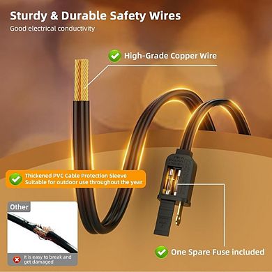 Outdoor LED String Lights, Waterproof Dimmable Shatterproof Edison Patio Lights