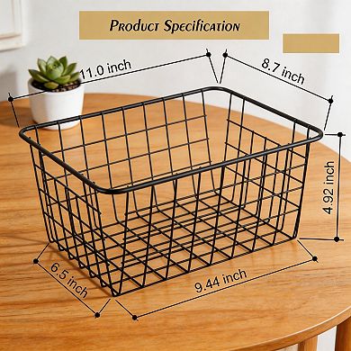 Splendid Frame Wire Kitchen Storage Basket 5 Packs