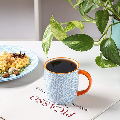 Ceramic Coffee Mugs With Handle Set Of 6— Mother's Day Gift