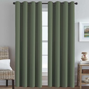 Blackout Thermal Curtains, Room Darkening Grommet Top Panels