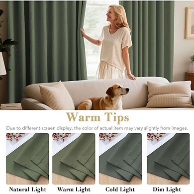 Blackout Thermal Curtains, Room Darkening Grommet Top Panels