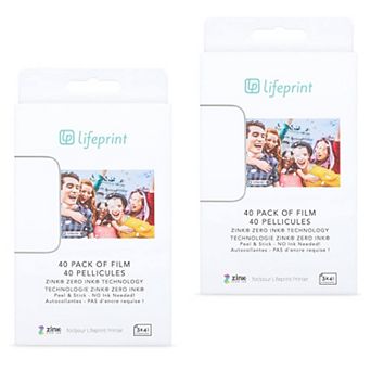 Lifeprint 3x4 Premium Zink Instant Print Photo Paper (80 Pack) Compatible with 3x4 Printers